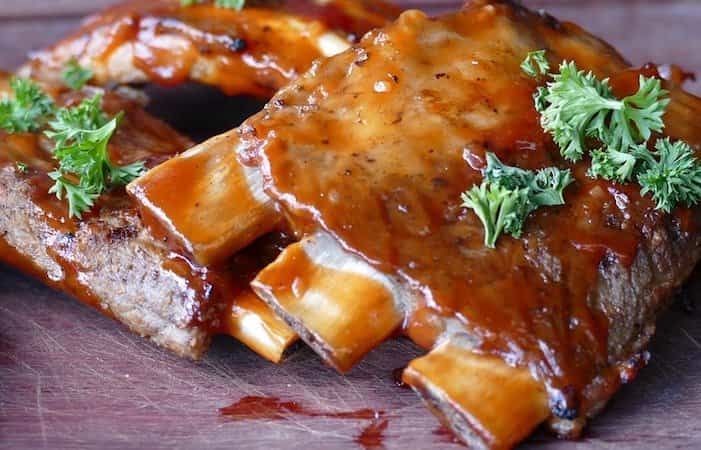 Costillitas a la barbacoa sin gluten