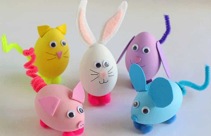 6 Ideas de decoración de los huevos de Pascua