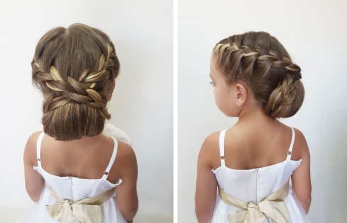 3 Ideas de peinado DIY para la primera comunión