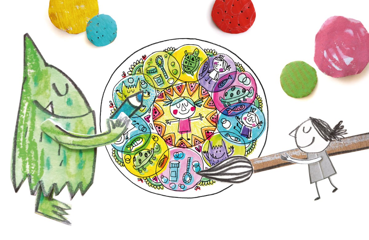 Los mandalas de 'El Monstruo de Colores', un viaje artístico hacia la calma