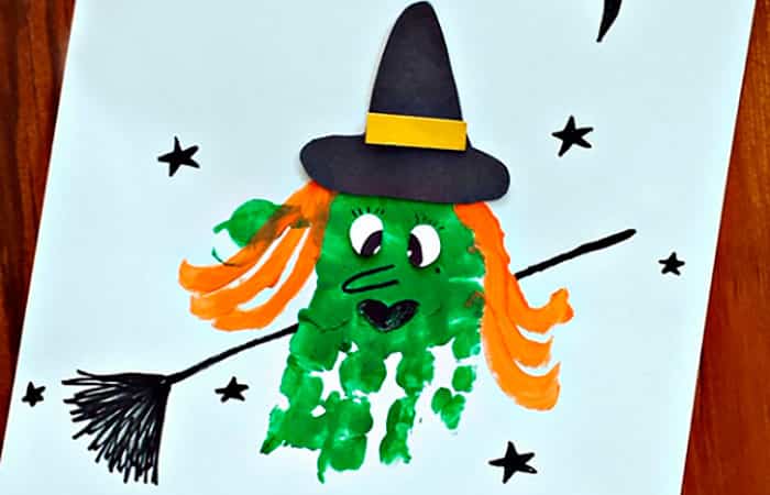10 Manualidades para Halloween con huellas de pies y manos