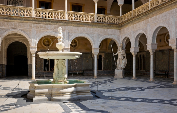 Jardín de la Casa de Pilatos en Sevilla